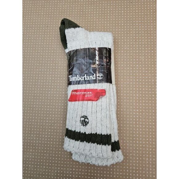 Vintage TIMBERLAND Du Pont Thermax Wool Blend MEN'S SOCKS SIZE 10-13 Rare - Picture 1 of 9